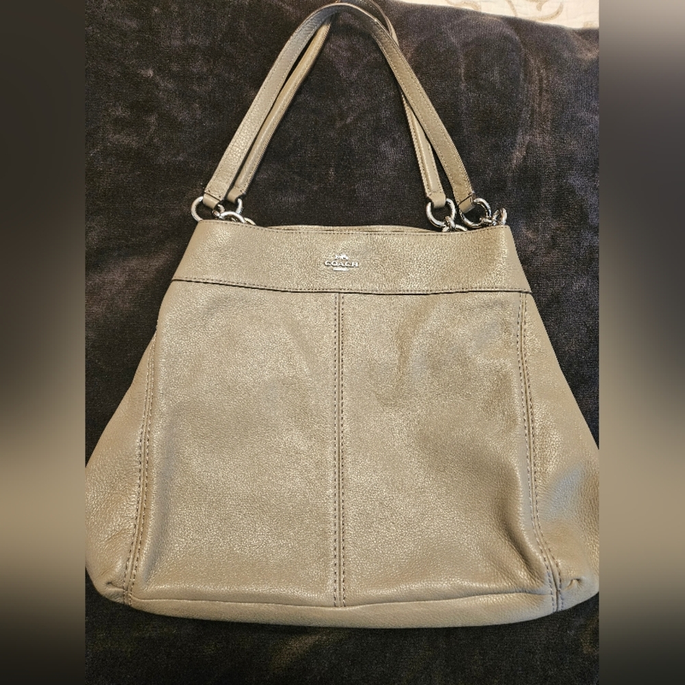 Coach Grey leather bag